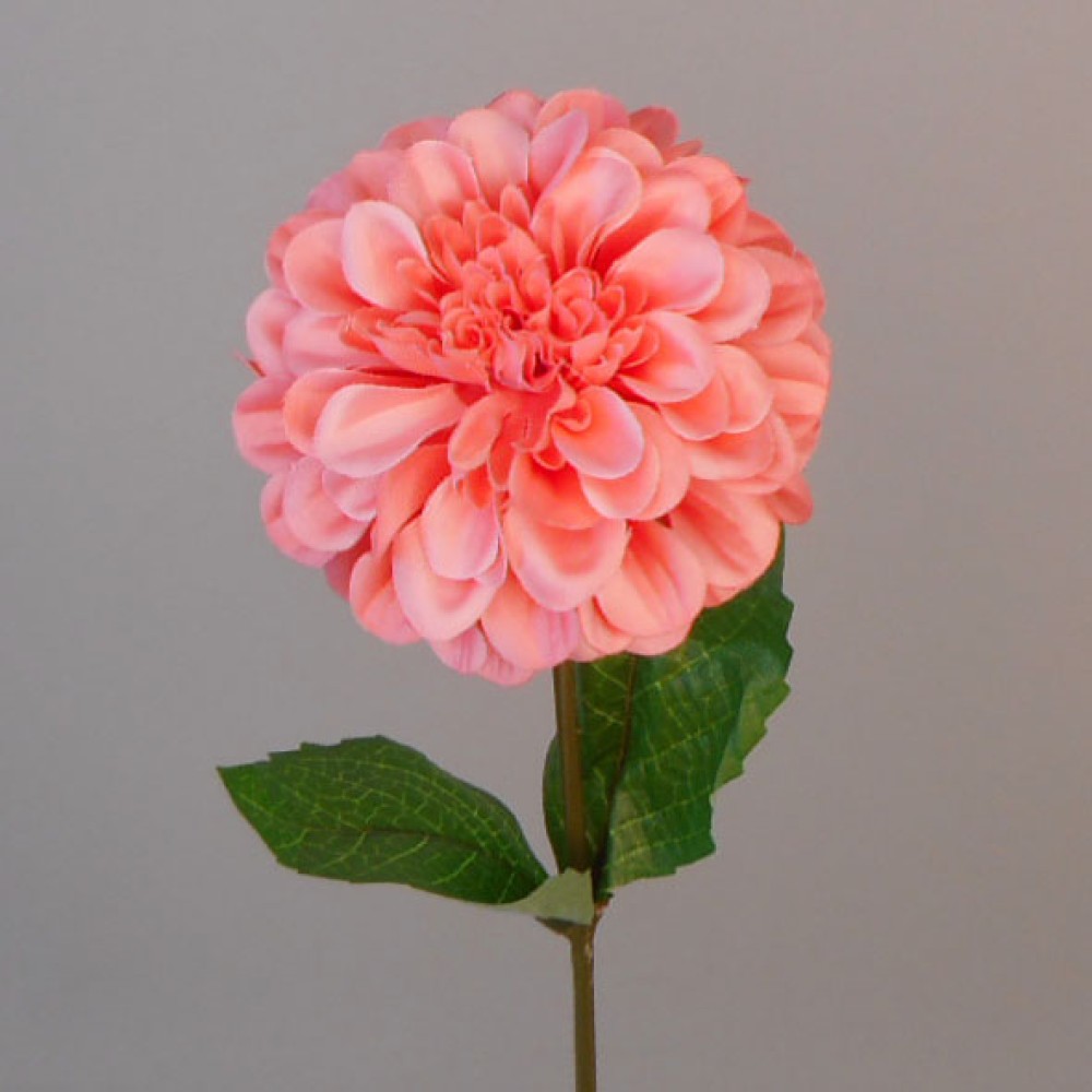 Artificial Zinnias Coral 46cm Artificial Flowers